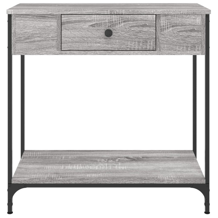 Masă Consolă, Gri Sonoma, 75X34,5X, Lemn Prelucrat