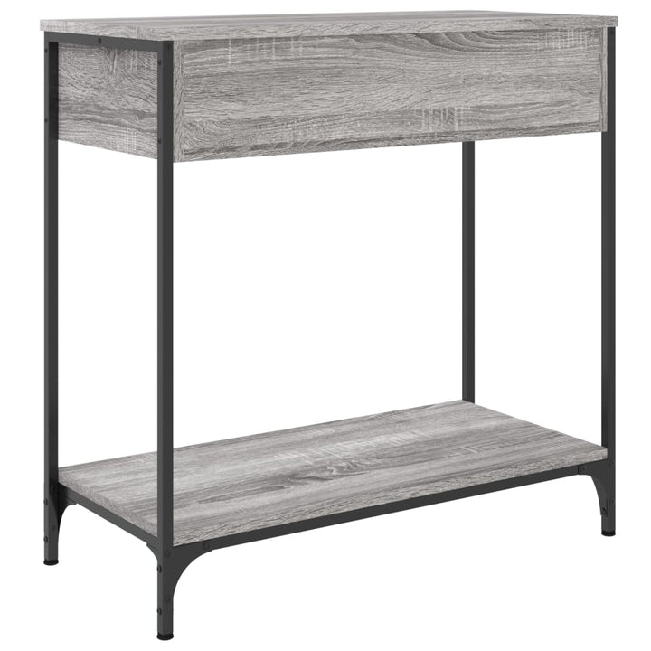Masă Consolă, Gri Sonoma, 75X34,5X, Lemn Prelucrat