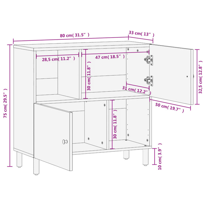 Dulap Lateral, , 80X33X75 Cm,