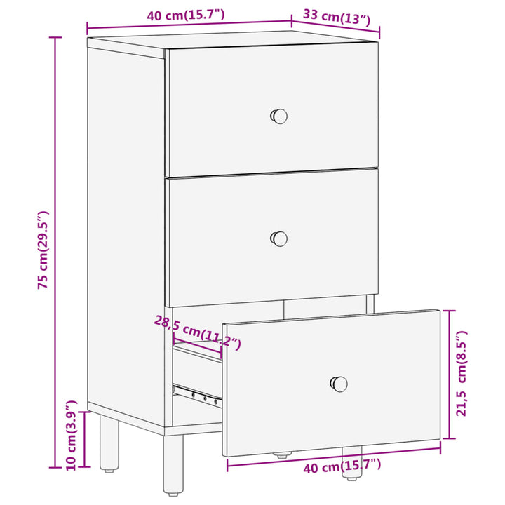 Dulap Lateral, 40X33X75 Cm,