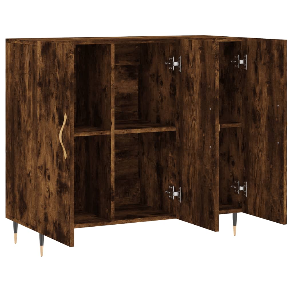 Dulap, Stejar Fumuriu, 90X34X80 Cm, Lemn Compozit