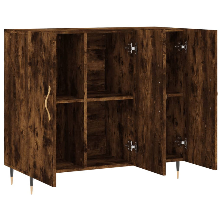 Dulap, Stejar Fumuriu, 90X34X80 Cm, Lemn Compozit