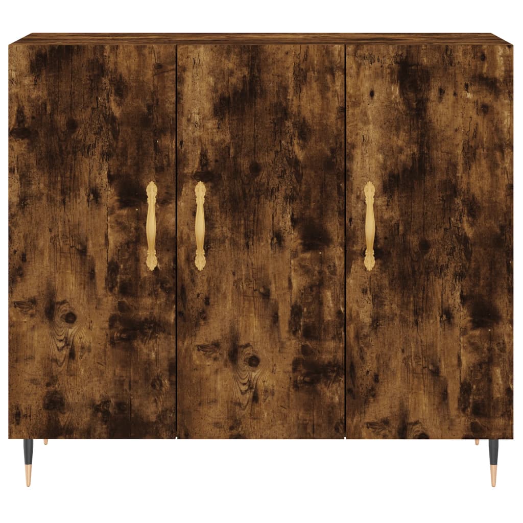 Dulap, Stejar Fumuriu, 90X34X80 Cm, Lemn Compozit