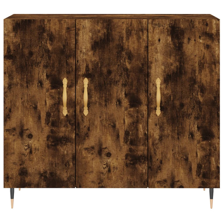 Dulap, Stejar Fumuriu, 90X34X80 Cm, Lemn Compozit