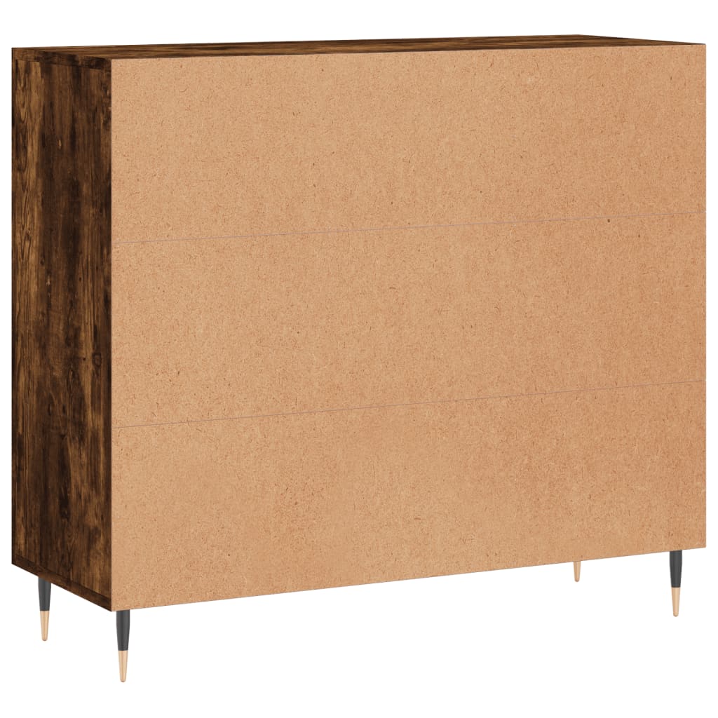 Dulap, Stejar Fumuriu, 90X34X80 Cm, Lemn Compozit