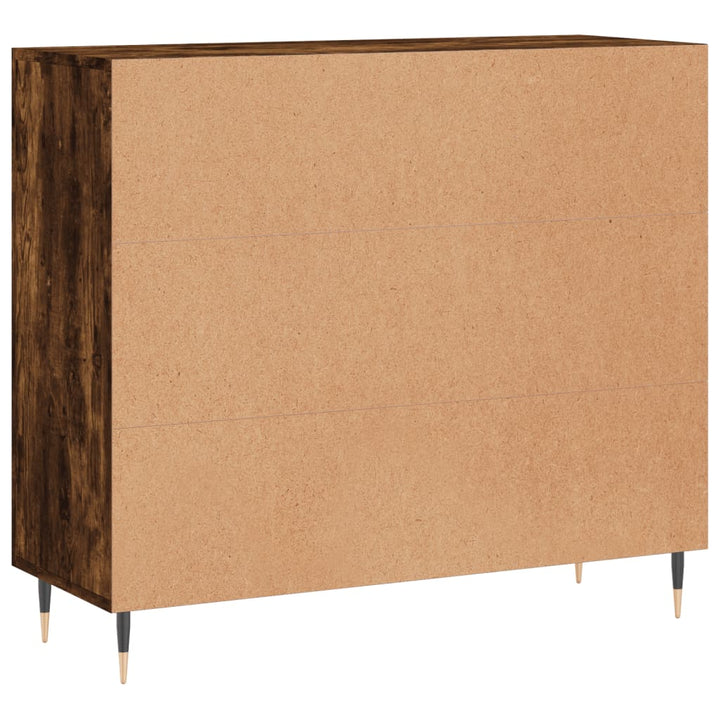 Dulap, Stejar Fumuriu, 90X34X80 Cm, Lemn Compozit