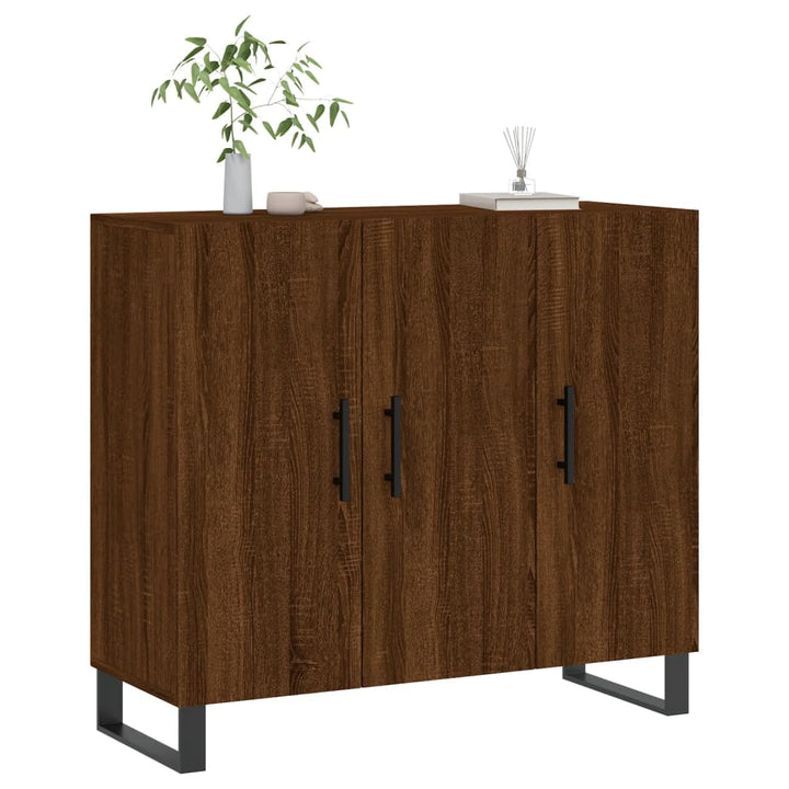 Dulap, Stejar Maro, 90X34X80 Cm, Lemn Compozit