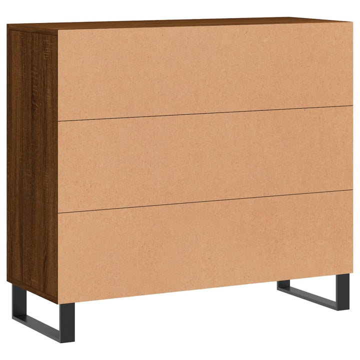 Dulap, Stejar Maro, 90X34X80 Cm, Lemn Compozit