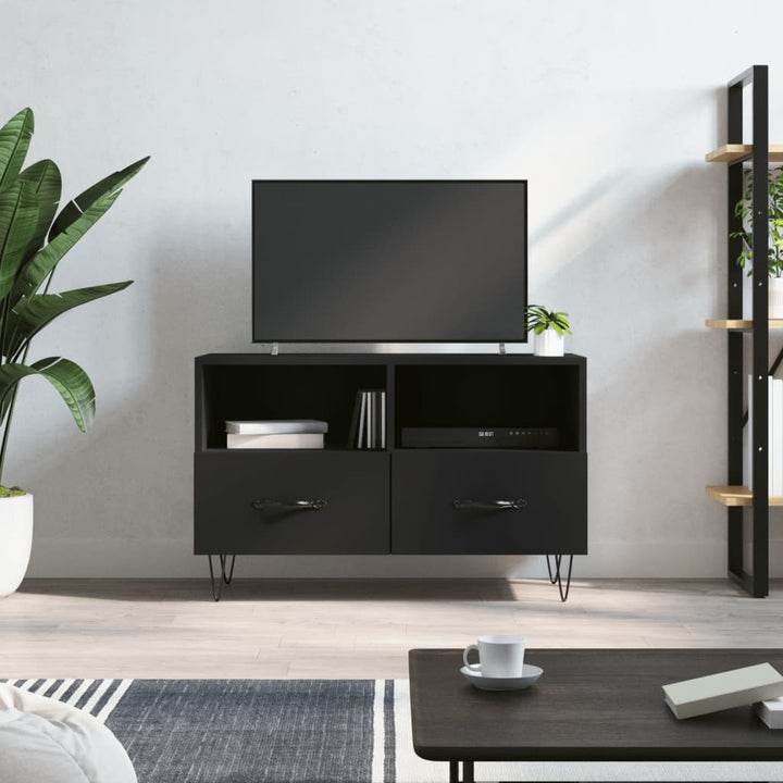 Comodă Tv, Stejar Fumuriu, 80X36X50 Cm, Lemn Prelucrat