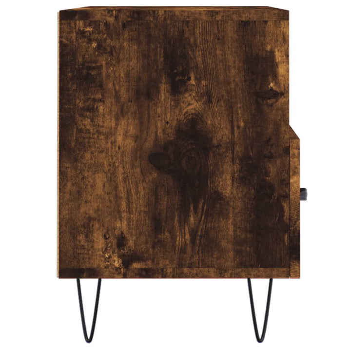 Comodă Tv, Stejar Fumuriu, 80X36X50 Cm, Lemn Prelucrat