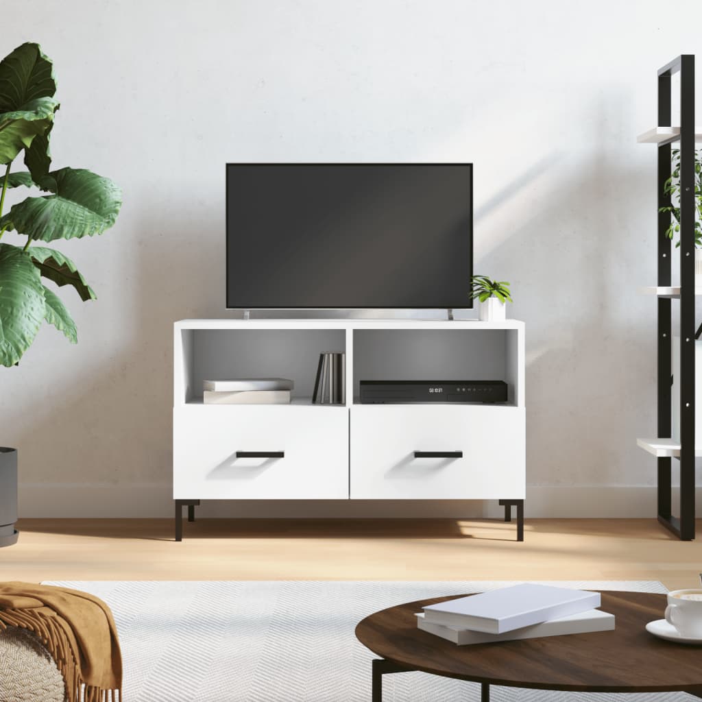 Comodă Tv, Gri Sonoma, 80X36X50 Cm, Lemn Prelucrat