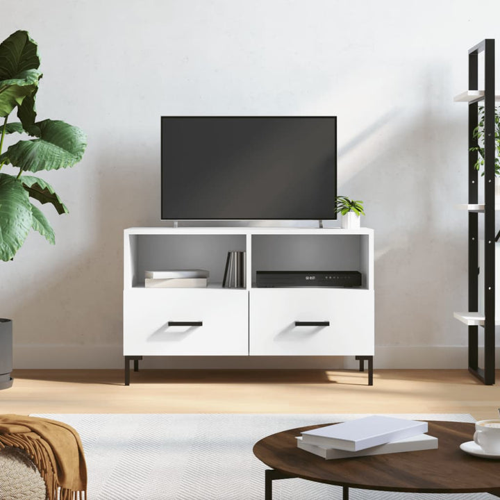 Comodă Tv, Gri Sonoma, 80X36X50 Cm, Lemn Prelucrat