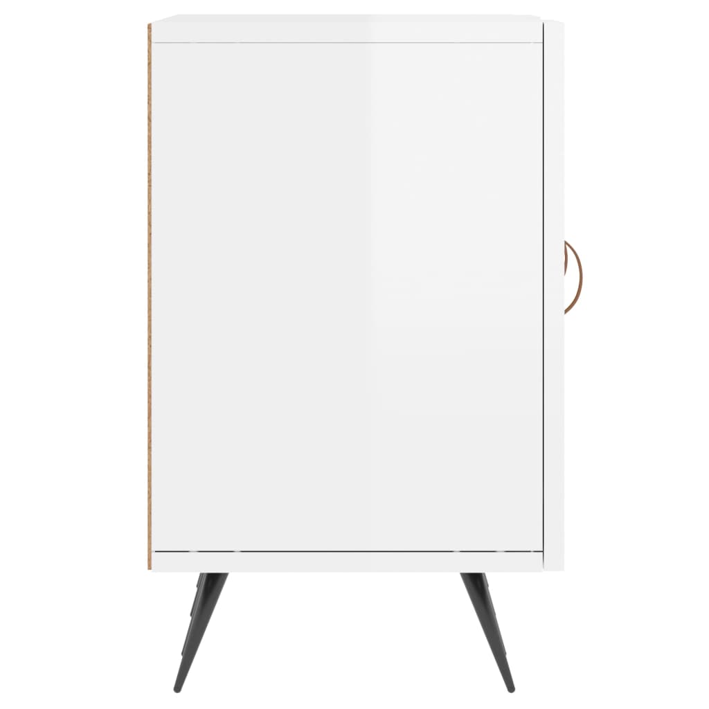 Comodă Tv, Alb Extralucios, 150X30X50 Cm, Lemn Compozit