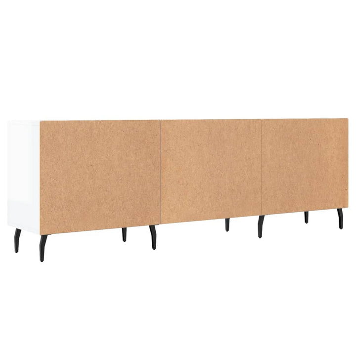 Comodă Tv, Alb Extralucios, 150X30X50 Cm, Lemn Compozit
