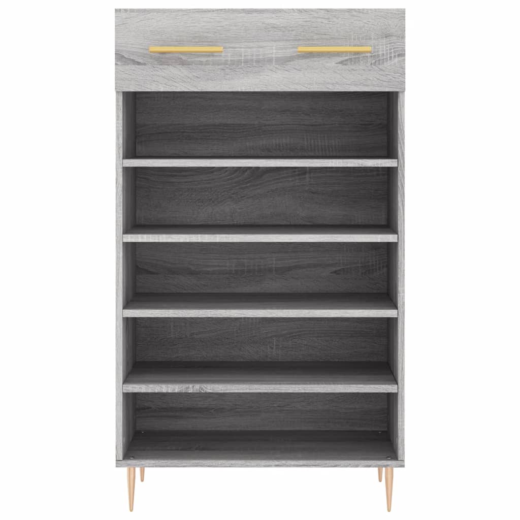 Pantofar, Gri Sonoma, 60X35X105 Cm, Lemn Prelucrat