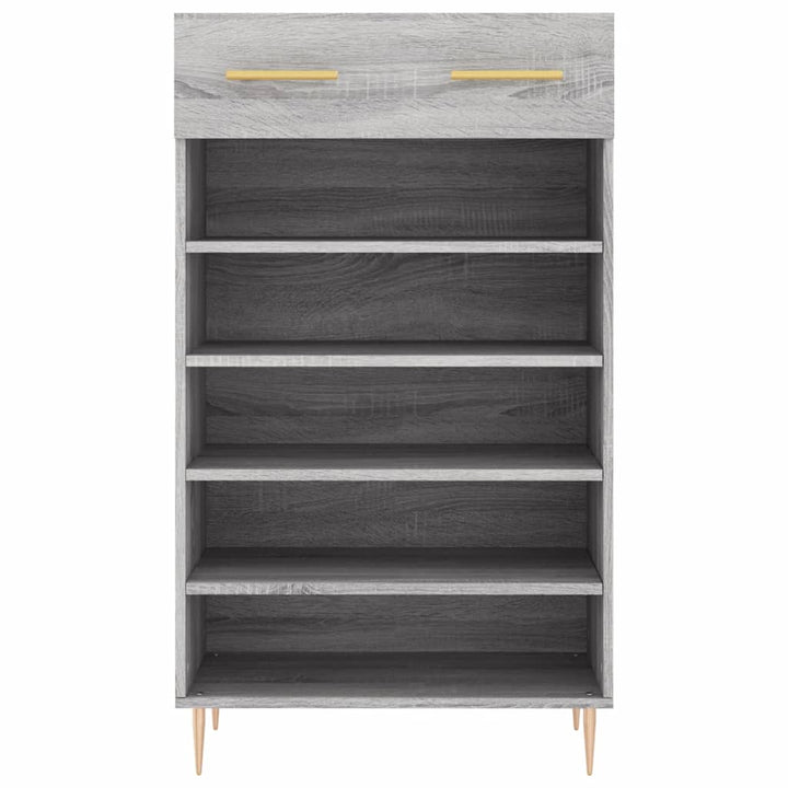 Pantofar, Gri Sonoma, 60X35X105 Cm, Lemn Prelucrat