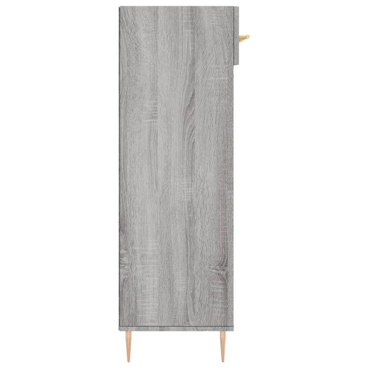 Pantofar, Gri Sonoma, 60X35X105 Cm, Lemn Prelucrat