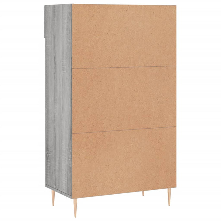 Pantofar, Gri Sonoma, 60X35X105 Cm, Lemn Prelucrat