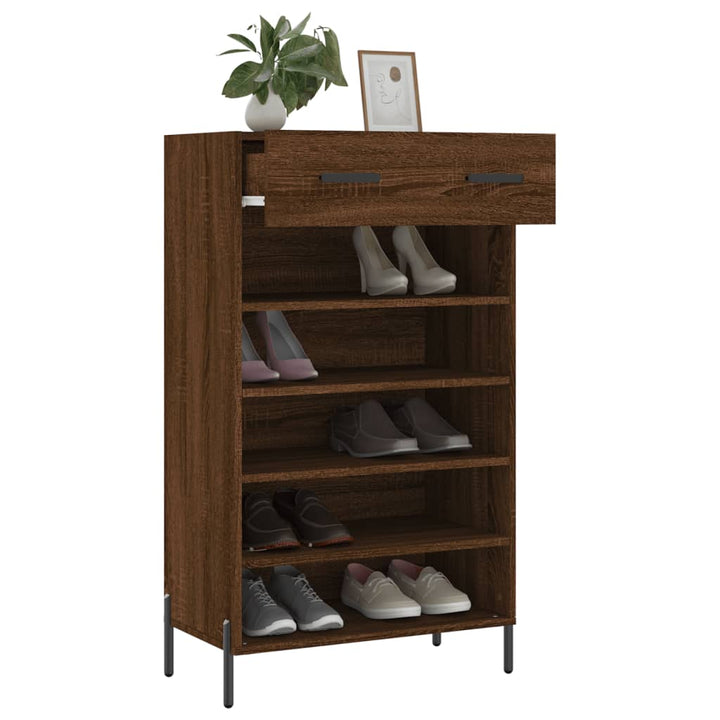Pantofar, Stejar Maro, 60X35X105 Cm, Lemn Compozit