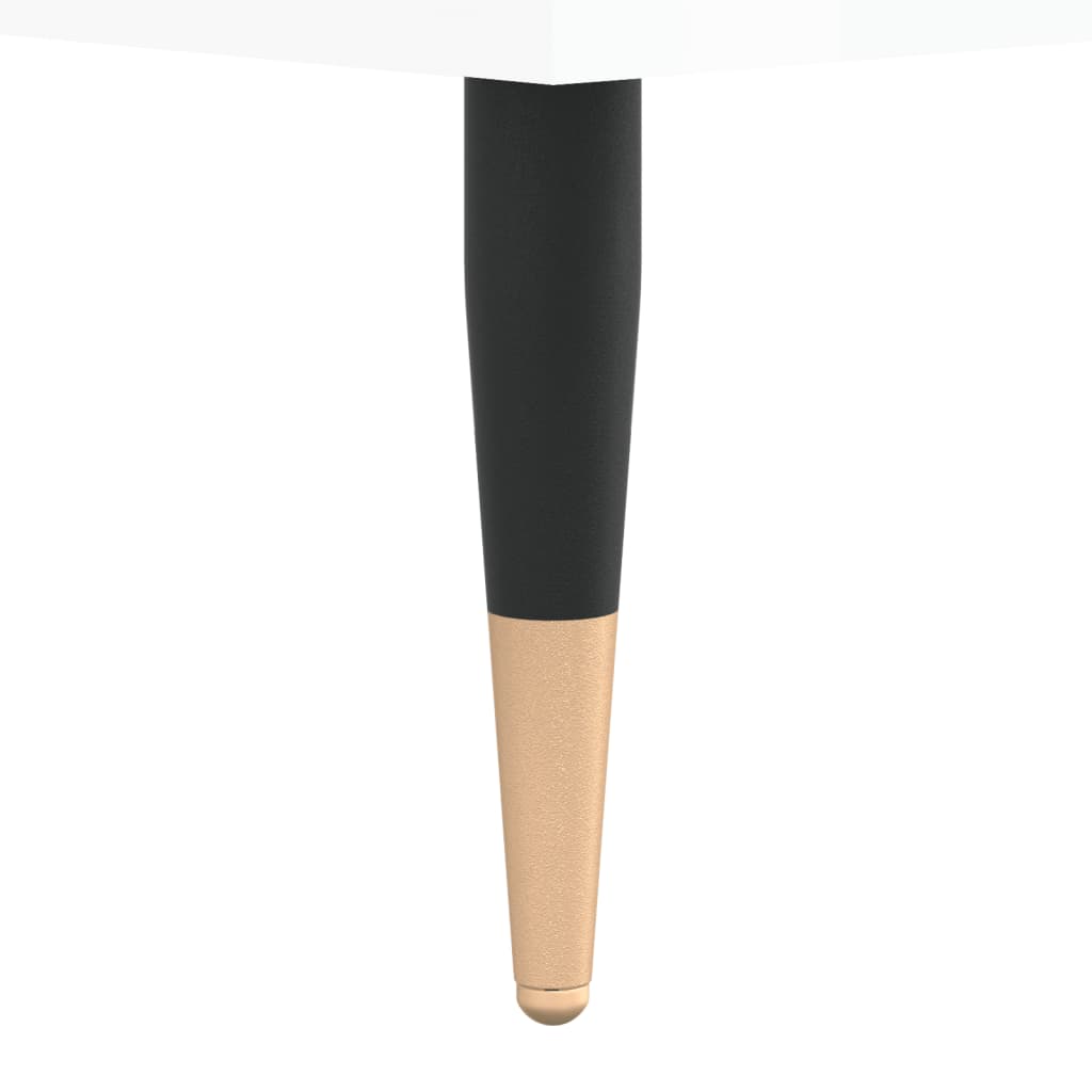 Pantofar, Alb Extralucios, 30X35X105 Cm, Lemn Prelucrat