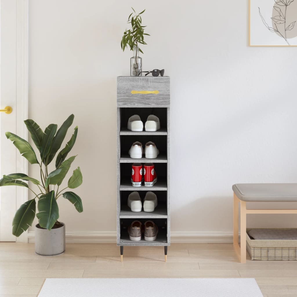 Pantofar, Alb Extralucios, 30X35X105 Cm, Lemn Prelucrat