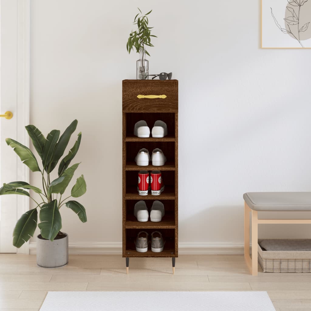 Pantofar, Alb Extralucios, 30X35X105 Cm, Lemn Prelucrat