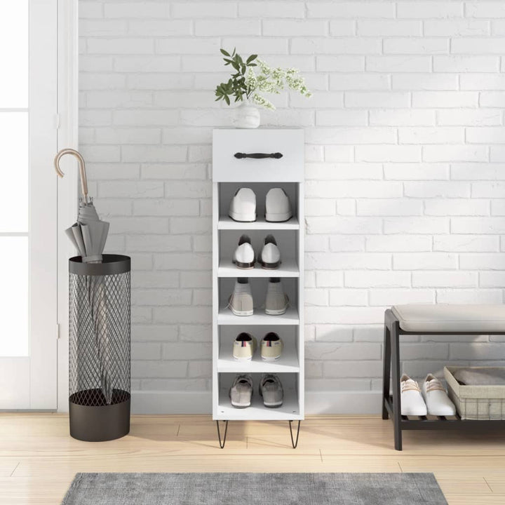 Pantofar, Gri Sonoma, 30X35X105 Cm, Lemn Compozit