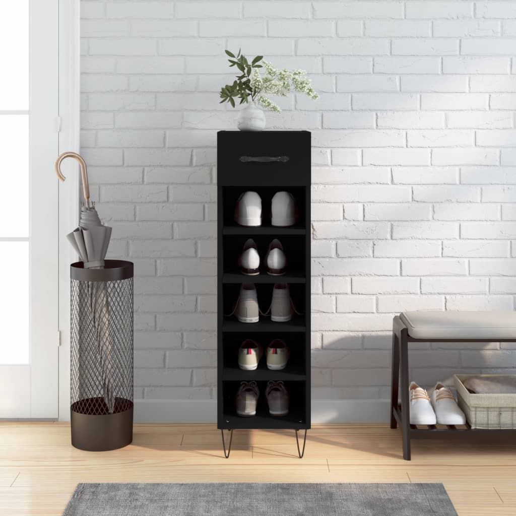 Pantofar, Gri Sonoma, 30X35X105 Cm, Lemn Compozit