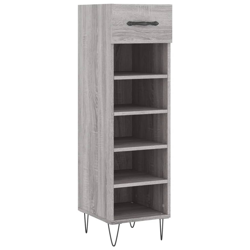 Pantofar, Gri Sonoma, 30X35X105 Cm, Lemn Compozit