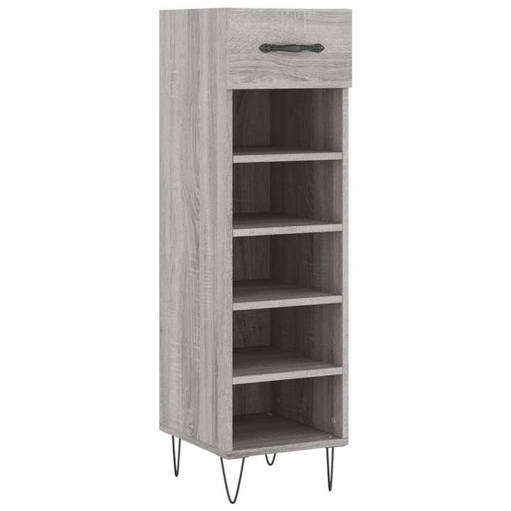 Pantofar, Gri Sonoma, 30X35X105 Cm, Lemn Compozit