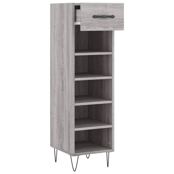 Pantofar, Gri Sonoma, 30X35X105 Cm, Lemn Compozit