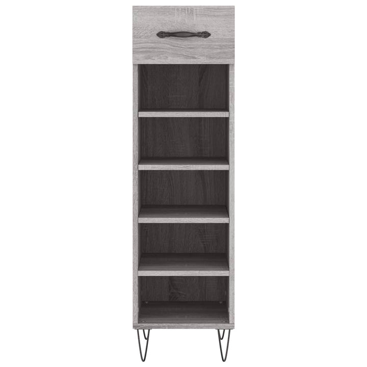 Pantofar, Gri Sonoma, 30X35X105 Cm, Lemn Compozit