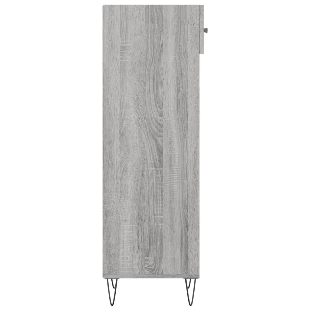 Pantofar, Gri Sonoma, 30X35X105 Cm, Lemn Compozit