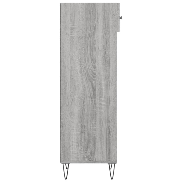 Pantofar, Gri Sonoma, 30X35X105 Cm, Lemn Compozit