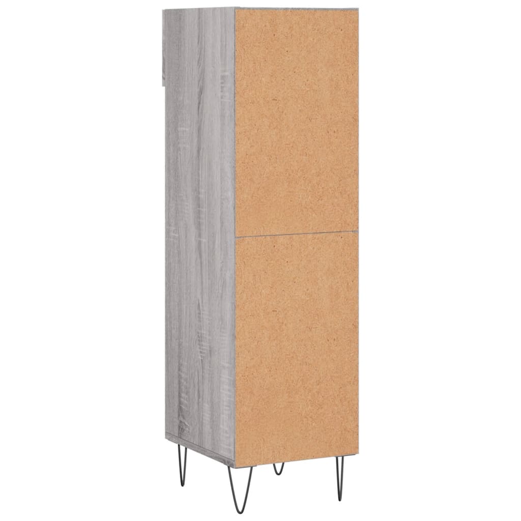 Pantofar, Gri Sonoma, 30X35X105 Cm, Lemn Compozit