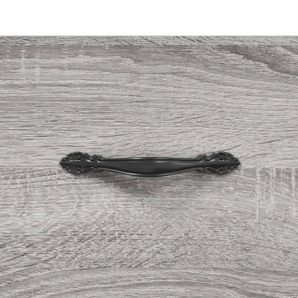 Pantofar, Gri Sonoma, 30X35X105 Cm, Lemn Compozit