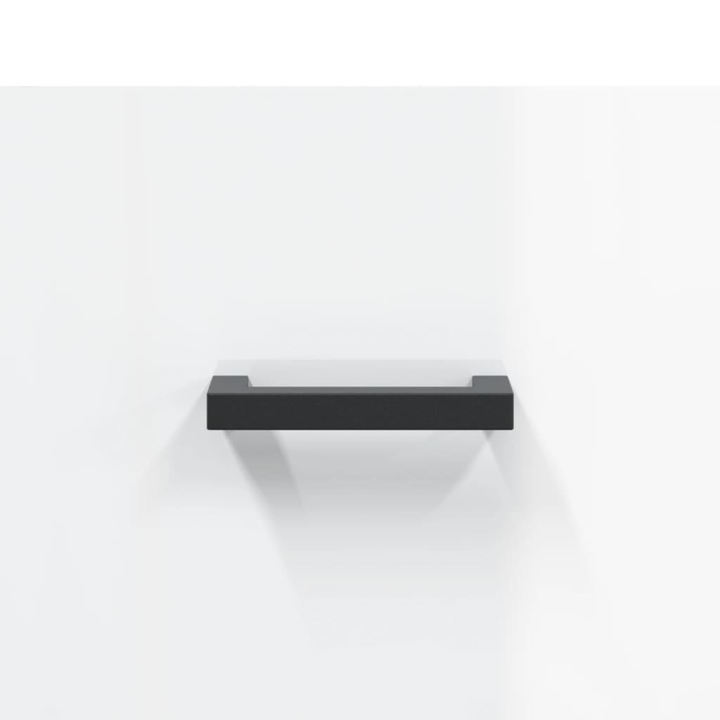 Pantofar, Alb Extralucios, 30X35X105 Cm, Lemn Prelucrat