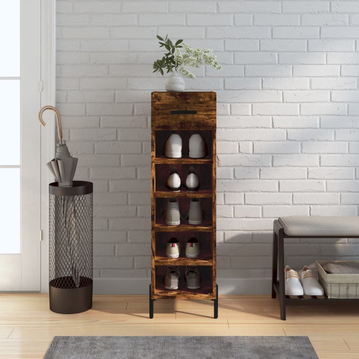 Pantofar, Alb Extralucios, 30X35X105 Cm, Lemn Prelucrat