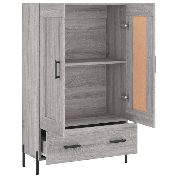 Dulap Gri Sonoma 69,5X31X115 Cm, Lemn Prelucrat