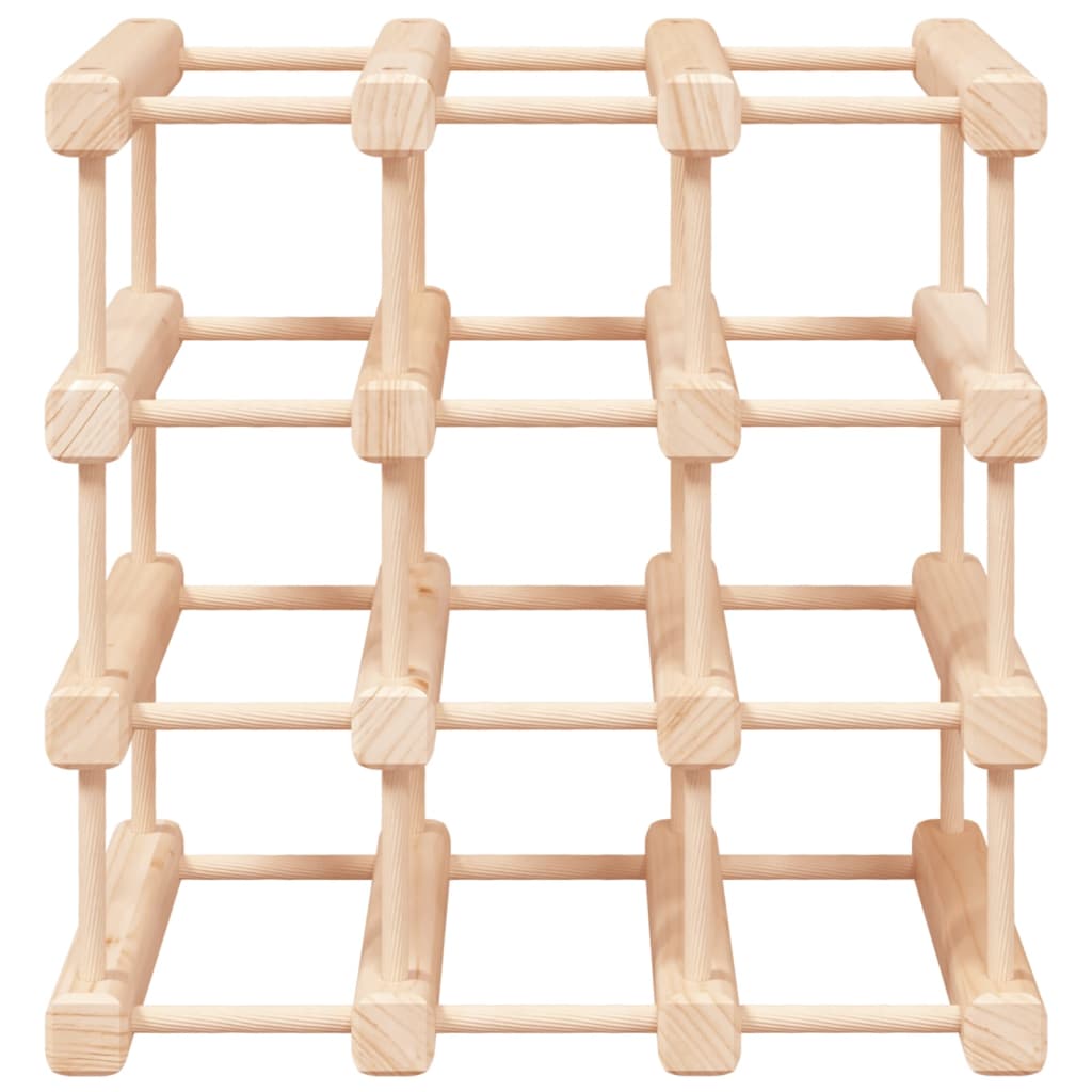 Raft De Vin Pentru 12 Sticle, 36X23X36 Cm, Lemn Masiv De Pin