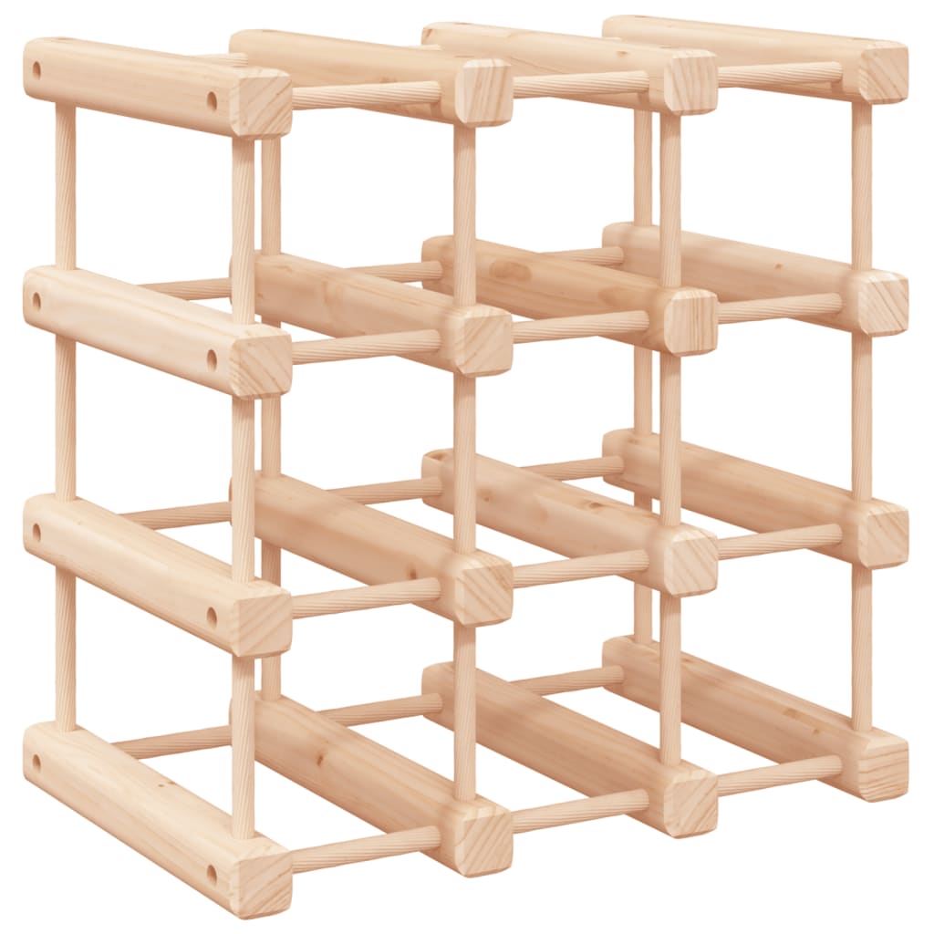 Raft De Vin Pentru 12 Sticle, 36X23X36 Cm, Lemn Masiv De Pin