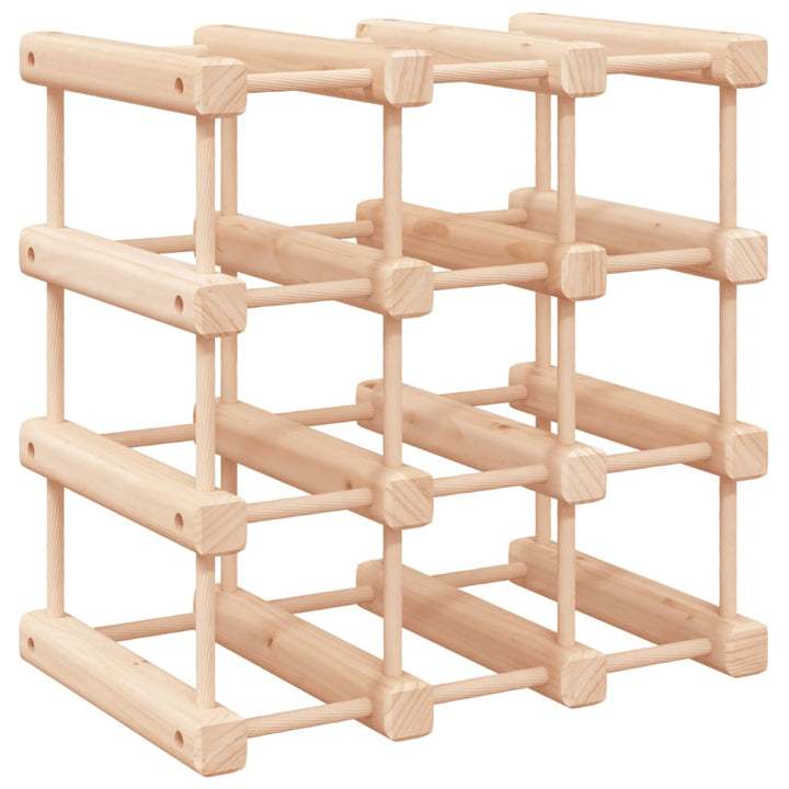 Raft De Vin Pentru 12 Sticle, 36X23X36 Cm, Lemn Masiv De Pin