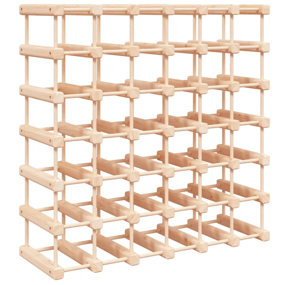 Raft De Vin Pentru 42 Sticle, 68,5X23X68,5 Cm, Lemn Masiv Pin