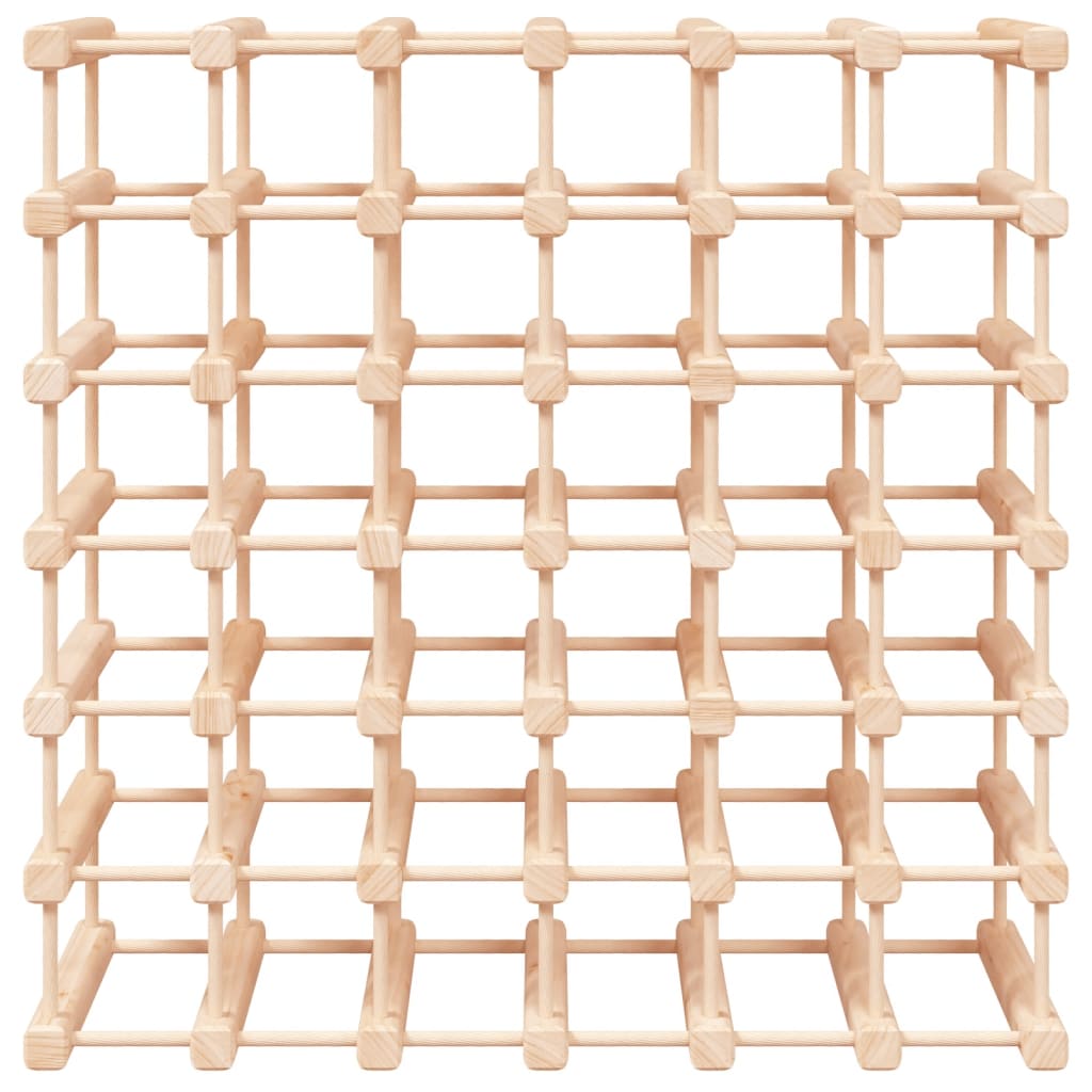 Raft De Vin Pentru 42 Sticle, 68,5X23X68,5 Cm, Lemn Masiv Pin