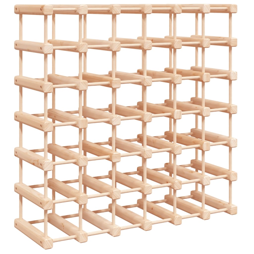 Raft De Vin Pentru 42 Sticle, 68,5X23X68,5 Cm, Lemn Masiv Pin