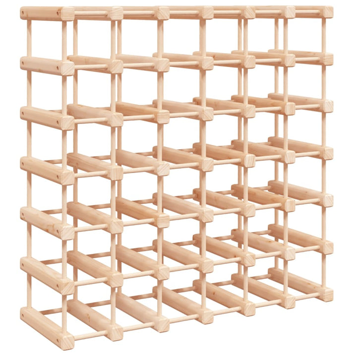 Raft De Vin Pentru 42 Sticle, 68,5X23X68,5 Cm, Lemn Masiv Pin