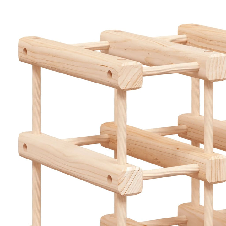 Raft De Vin Pentru 42 Sticle, 68,5X23X68,5 Cm, Lemn Masiv Pin