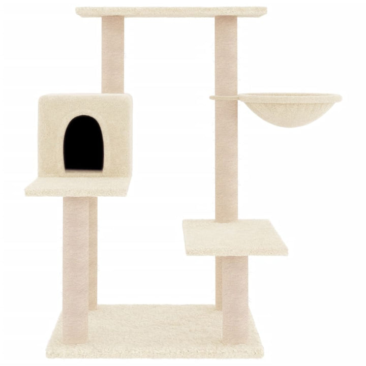 Ansamblu De Pisici Cu Stâlpi Din Funie De Sisal, , 82,5 Cm