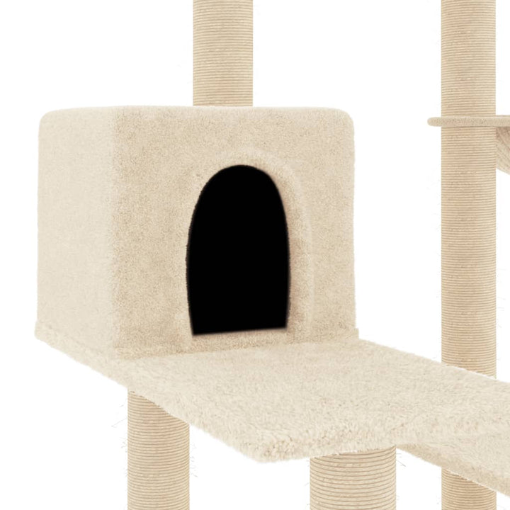 Ansamblu De Pisici Cu Stâlpi Din Funie De Sisal, , 82,5 Cm
