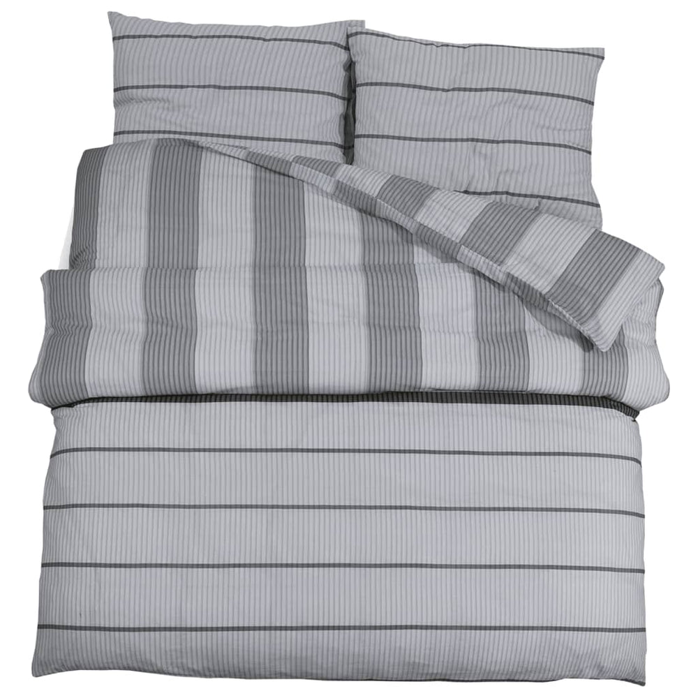 Set Cu Husă De Pilotă, Gri, 240X220 Cm, Bumbac